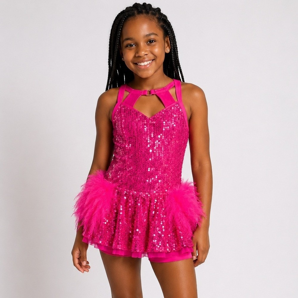 Flamingo Kids Feather Costume‎ Tutu